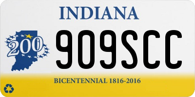 IN license plate 909SCC