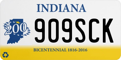 IN license plate 909SCK