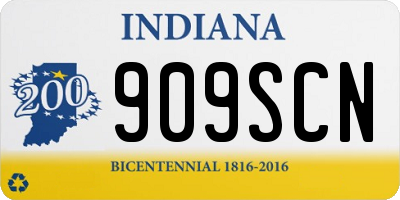 IN license plate 909SCN