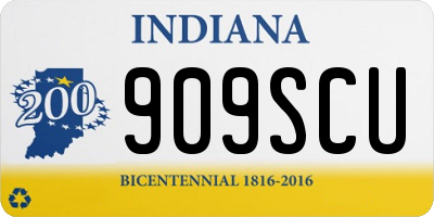 IN license plate 909SCU