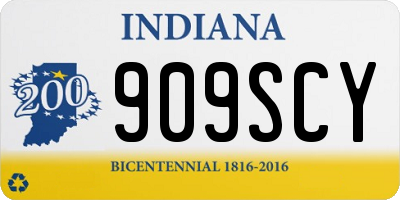IN license plate 909SCY