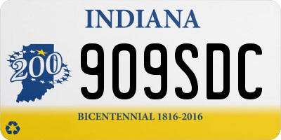 IN license plate 909SDC