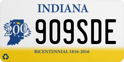 IN license plate 909SDE