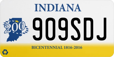 IN license plate 909SDJ