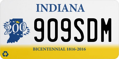 IN license plate 909SDM