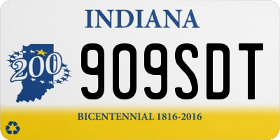 IN license plate 909SDT