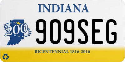 IN license plate 909SEG