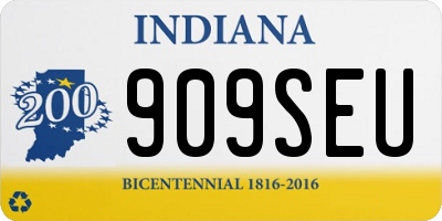 IN license plate 909SEU