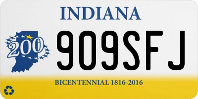 IN license plate 909SFJ