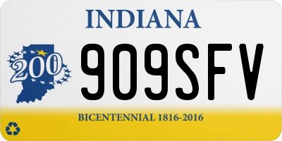 IN license plate 909SFV