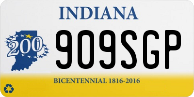 IN license plate 909SGP