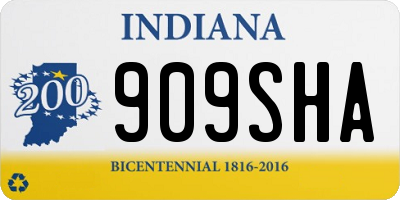 IN license plate 909SHA