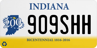 IN license plate 909SHH
