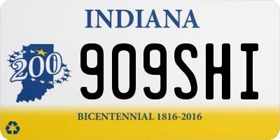 IN license plate 909SHI