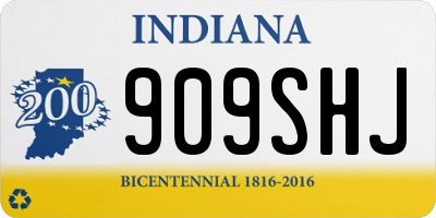 IN license plate 909SHJ