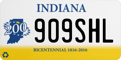 IN license plate 909SHL