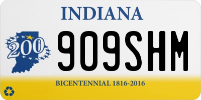 IN license plate 909SHM
