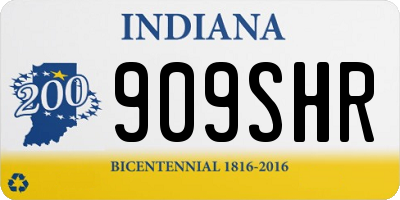 IN license plate 909SHR