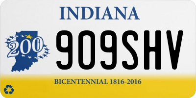 IN license plate 909SHV