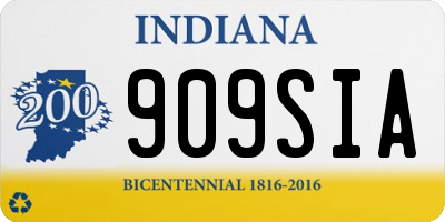 IN license plate 909SIA