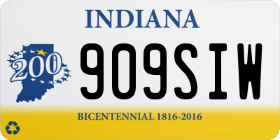 IN license plate 909SIW