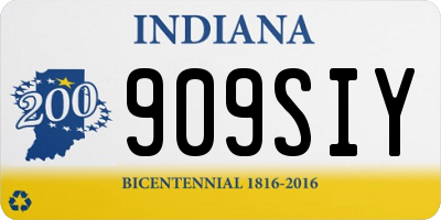 IN license plate 909SIY
