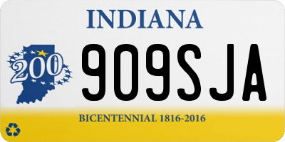 IN license plate 909SJA