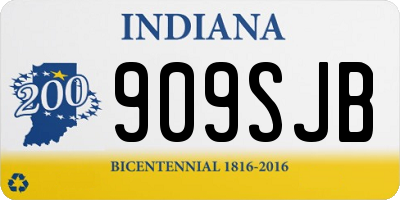 IN license plate 909SJB