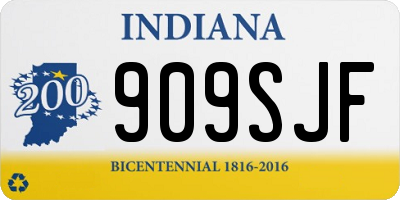 IN license plate 909SJF