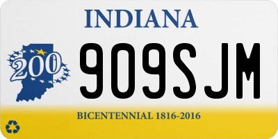 IN license plate 909SJM