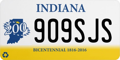 IN license plate 909SJS