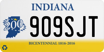 IN license plate 909SJT