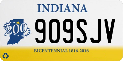 IN license plate 909SJV