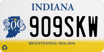 IN license plate 909SKW