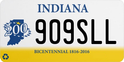 IN license plate 909SLL