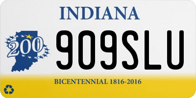 IN license plate 909SLU