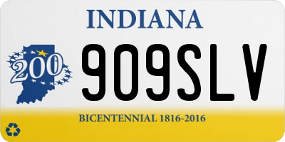 IN license plate 909SLV