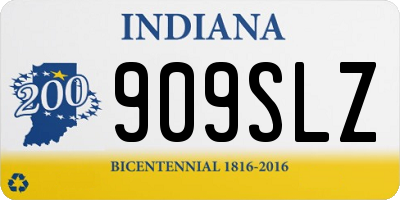 IN license plate 909SLZ