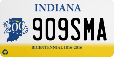 IN license plate 909SMA