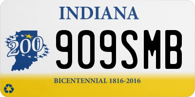 IN license plate 909SMB