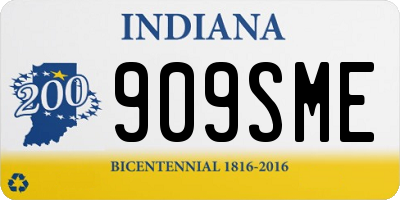 IN license plate 909SME