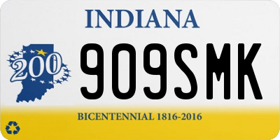 IN license plate 909SMK