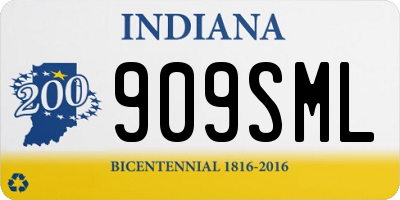 IN license plate 909SML
