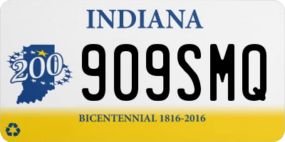 IN license plate 909SMQ