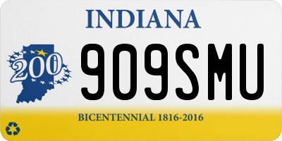 IN license plate 909SMU