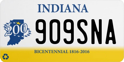 IN license plate 909SNA