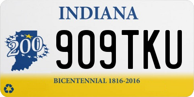 IN license plate 909TKU
