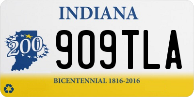 IN license plate 909TLA