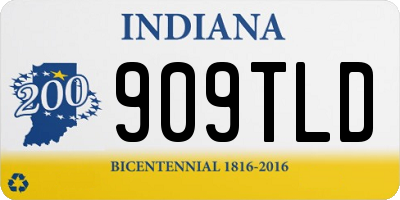 IN license plate 909TLD