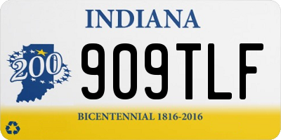 IN license plate 909TLF